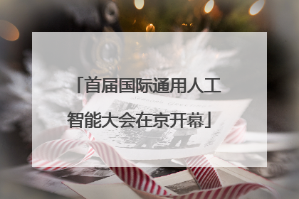 首届国际通用人工智能大会在京开幕